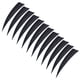 thumbnail image 2 of 12 Piezas 4 Pulgadas Tiro Con Arco Flecha Plumas Fletchings Paletas Negro, 2 of 3