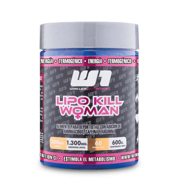Winkler Nutrition - Lipo Kill Mujer Polvo Termógenico Sabor Cherry 600 Grs.