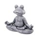 thumbnail image 2 of Yoga Pose Estatua Meditando Animal Escultura Jardín Estatuilla Rana 13x9.5cm, 2 of 5