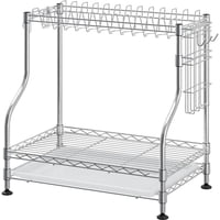 Topmarket - Escurridor Secador De Loza 2 Niveles Cromado