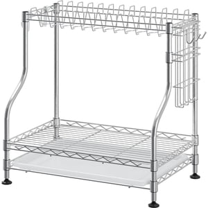 Topmarket - Escurridor Secador De Loza 2 Niveles Cromado