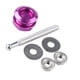 thumbnail image 2 of Kit De Cierre De Capó Con Botón Pulsador Universal De 21 Mm, Accesorios Y Piezas De Repuesto, Antivibración, Color Morado, 2 of 5
