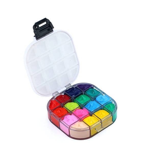 Paleta de Pintura TRANSON 16 celdas hermética negra