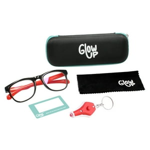 Glowup - Lentes Infantil Filtro Luz Azul Black Red