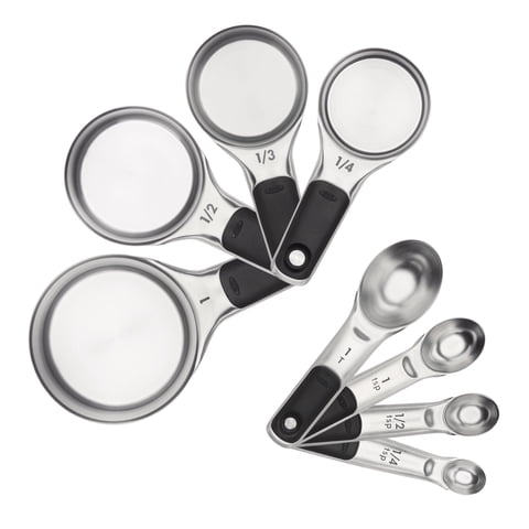 Juego De Tazas Y Cucharas Medidoras Oxo Good Grips De Acero Inoxidable