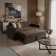 thumbnail image 1 of Sofa Cama Novus Tres Posiciones Chocolate Felpa, 1 of 3
