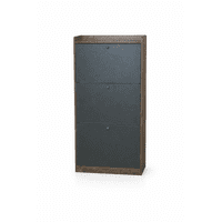 Space Home - Zapatero Velux Gris Marrón 18 Pares Orden Y Diseño Moderno