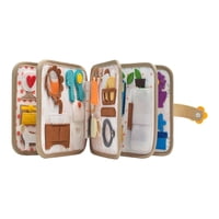 Magideal - Libro De Actividades De Fieltro Juego Educativo Juego De Vestir Suave Habilidades Básicas De Tela Sensorial Bíblica Libro Para Viajes Día De Los Niños