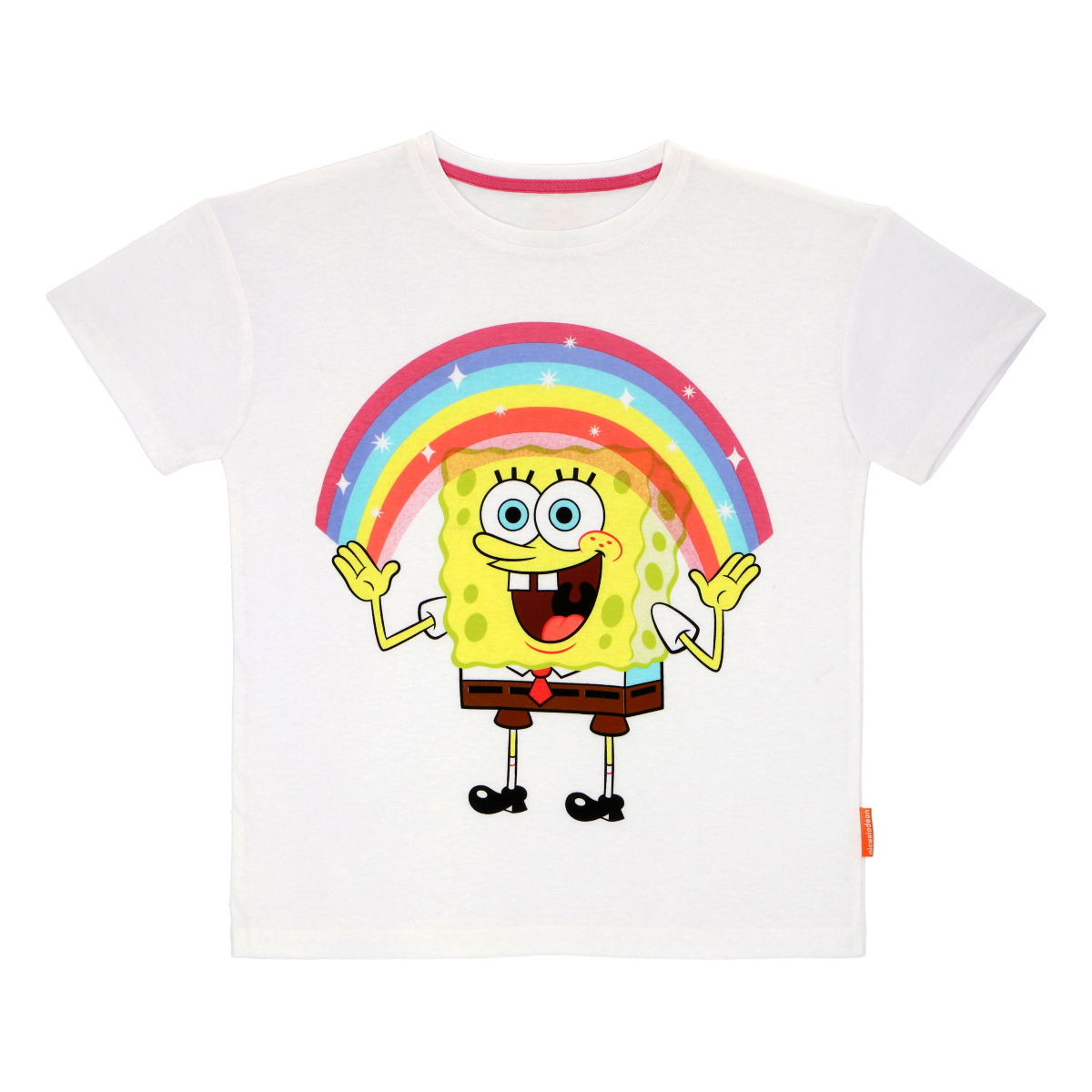 Nickelodeon - Polera Niño Bob Esponja Arcoíris
