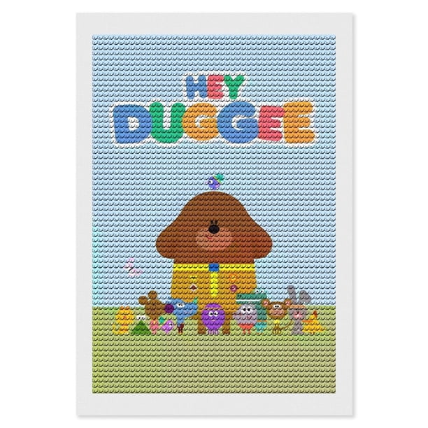 Hey Duggee Kits de Pintura de Diamantes para Adultos 5D DIY Diamond Art Kits Full Drill Diamond Dots para Regalo Decoración de Pared y Relajación Artes de Gemas 20*30cm