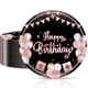 thumbnail image 1 of Platos de fiesta Cekivina Happy Birthday negro/oro rosa, 23 cm, 20 unidades, 1 of 6