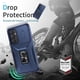 thumbnail image 3 of Funda Armada para Samsung Galaxy A35 5G con Tapa Deslizante y Soporte Magnético Giratorio Azul, 3 of 5