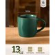 thumbnail image 4 of Juego de 6 tazas de café famiware 370 ml verde oscuro, 4 of 7