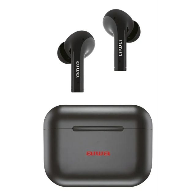 Audífono In-ear Tactil Con Cancelación De Ruido Aiwa Aw-30nc Color Negro
