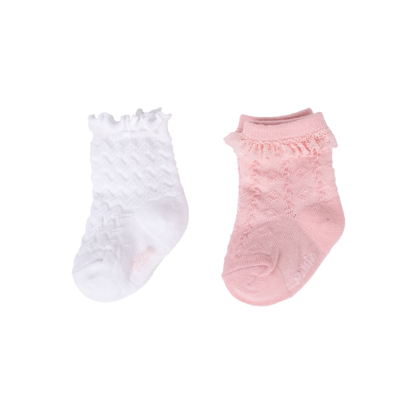Pillin - Pack 2 Calcetines Bebé Niña Algodón Lisos Surtido
