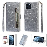 Foxdock - Funda Para Elegante Funda Iphone 11 Glitter Con Cremallera-Ideal Para El Uso Diario