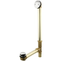 Desagüe Y Rebosadero Para Bañera Kingston Brass Dtt2201, Cromo Pulido