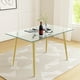 thumbnail image 2 of Mesa De Vidrio Rectangular Prince Premium 130 - Gold, 2 of 3