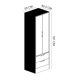 thumbnail image 5 of Clóset R617.No 2 Puertas 2 Cajones Nogal, 5 of 5