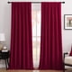 thumbnail image 1 of Cortinas opacas Joydeco de terciopelo rojo 100% 213 x 213 cm, 2 paneles, 1 of 9