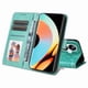 thumbnail image 5 of Funda tipo cartera FOXDOCK para Realme 10 Pro Plus , diseño girasol en relieve, cuero PU, cierre magnético, soporte y tarjetero, 5 of 5