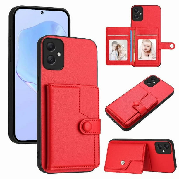 FOXDOCK Funda para SAMSUNG Galaxy A05 con Bloqueo RFID - Diseño Elegante con Cierre de Botón