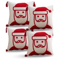 Genérico - Pack De 4 Fundas De Cojin Para Navidad A7