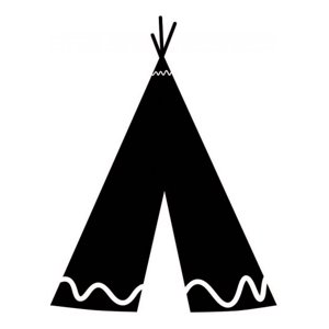 Rienda Libre Graphics - Decomural Indian Teepee Cowboy Ws-44181