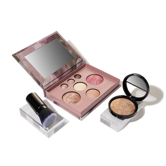 Set de maquillaje LAURA GELLER NEW YORK Baked Starter Kit con brocha