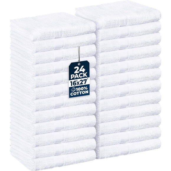 Utopia Towels Salon Towels, Pack de 24, 16 x 27 pulgadas, 100 % algodón