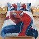 thumbnail image 3 of Cartoon Spiderman Kid Boy Room Decor Size Bedding Set for 3 Piece Bedding with 1 Flat Sheet And 2 Pillowcases Twin, 3 of 5