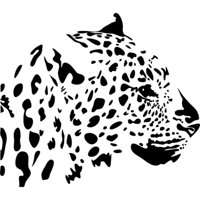 Rienda Libre Graphics - Decomural Leopard Portrait Jungle Animals Ws-15871