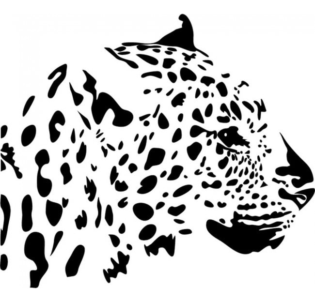 Rienda Libre Graphics - Decomural Leopard Portrait Jungle Animals Ws-15871