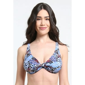 Samia - Bikini Anudado Copa C - D Estampado Azul 46