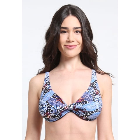 Samia - Bikini Anudado Copa C - D Estampado Azul 48