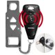 thumbnail image 1 of Cerradura de puerta portátil con alarma SECURITYMAN SMPALMLOCKR negra, 1 of 9