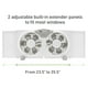 thumbnail image 3 of Ventilador de ventana HOLMES 9 Twin, digital, reversible, 3 velocidades, blanco, 3 of 3