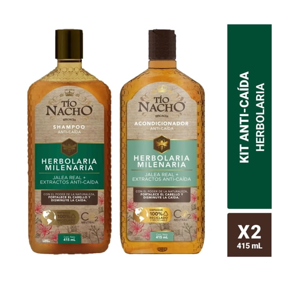 Shampoo Tío Nacho y Acondicionador Herbolaria, 1 Un