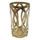 thumbnail image 2 of Candelabro Porta Velas Dorado Figura Diseño Moderno, 2 of 4