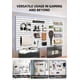 thumbnail image 3 of Organizador de pared con tablero perforado EVDBOBO Elevate Gaming Office, blanco, 3 of 6