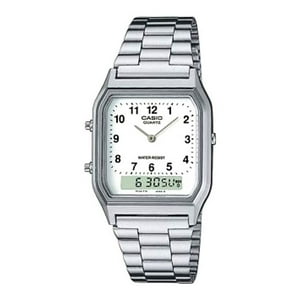 Reloj Analogo-Digital Platado Casio Aq-230A-7B