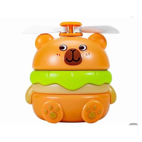 Click Ventas - Mini Ventilador Portátil Recargable En Forma Osito Hamburguesa Mt