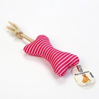 Defensor - Peluche Para Mascota Con Forma De Hueso Color Rojo