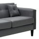 thumbnail image 4 of Sofa New Retro 3C + 2 Pouf Felpa 00 Gris, 4 of 6