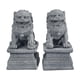 thumbnail image 1 of 2 estatuas de leones guardianes de estilo asiático, esculturas de jardín, adornos de decoración de bonsái de piedra en miniatura para balcón,, 1 of 5