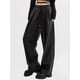 thumbnail image 5 of Pantalón de Eco Cuero Pierna Ancha Mujer Pantalón de Cordón Elástico Talla XL/XXL Negro, 5 of 5
