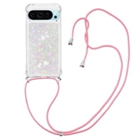 Funda Foxdock Para Google Pixel 10 Con Cuerda Ajustable, Brillo Líquido, Protección Antigolpes Y Lente – Ideal Para Regalo