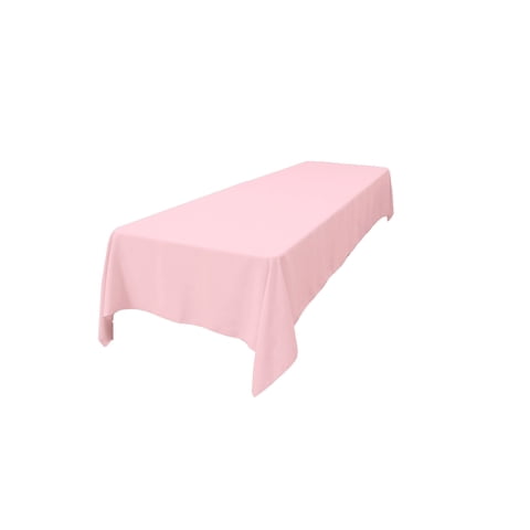 Mantel La Linen, Popelina De Poliéster, Lavable, 152 X 366 Cm, Color Rosa