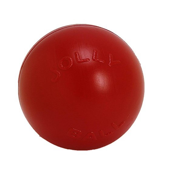 Pelota Pushn-Play de juguete para perros Jolly Pets, 10 pulgadas, roja, para personas mayores