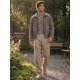 thumbnail image 2 of INSPIRE CHIC Pantalones Jogger Casuales Texturizados con Parche para Hombre con Cintura de Cordón M Caqui, 2 of 5
